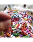 50 sztuk Mini kolorowe klamerka artykuły biurowe zdjęcie Memo Peg Pin DIY Craft pocztówka dekoracji długość 2.5 cm