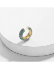 Czeski imitacja perły Ear Cuff dla kobiet dziewczyna Trendy okrągłe małe klipsy nie Piercing złoty Metal biżuteria ślubna Bijoux