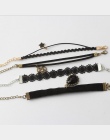 Darmowa wysyłka wholessale Vintage sztuczna pearl słońce black lace śliczne bransoletki i bangles handmade akcesoria biżuteria b