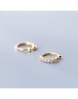 Trustdavis 100% 925 Sterling Silver Shining CZ Ear Cuff nausznice dla kobiet dziewczyna bez kolczyków biżuteria DA372