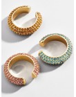 Czeski kryształowa nausznica kolczyk dla kobiet Multicolor w kształcie litery C nie przebili mały kolczyk ślubna dla nowożeńców 