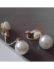 JIOFREE nowy przyjazd moda proste perła klip na kolczyki nie Piercing dla kobiet elegancki symulowane pearl biżuteria Brincos