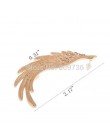 2015 Hot moda pojedyncze dziewczyna kolczyki do uszu 1PC anioł skrzydła z piór złote ucho spinki do włosów dla kobiet lewego uch