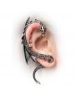 Osobowość Gothic Punk Rock Vintage Dragon Ear mankietowe kolczyki dla kobiet mężczyzn Earcuff Orecchini