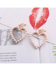 New Arrival złoty srebrny miłość serce klip na kolczyki nie przebite dla kobiet koreański styl perła kolczyki Wedding Party biżu