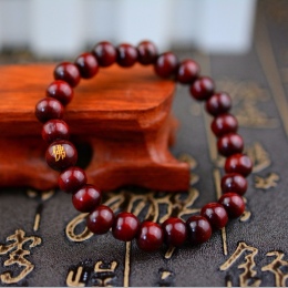 LKO Męskie Kobiety Koraliki Drewniane Bransoletki Biżuteria Prezenty Rappers Sandałowe Chiński Buddyjski Budda Medytacja Modlitw