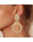 Okrągłe kolczyki w stylu Vintage dla kobiet złota/srebrny kolczyki moda biżuteria kolczyki deklaracji 2019 nowoczesne moda biżut