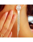 EK742 biżuteria koreańska, osobowość, Temperament, kryształowe kolczyki Tassel kolczyki ślubne dla kobiet długie kolczyki Oorbel