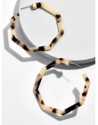ZA 2019 gorąca sprzedaż akrylowy żywica Leopard dynda kolczyki dla kobiet moda szylkret geometria octan Party biżuteria Brincos