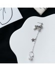 1PC styl europejski moda długi naszyjnik w stylu vintage krzyż zamek spadek kolczyki dla mężczyzn i kobiet Party biżuteria punko