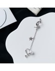 1PC styl europejski moda długi naszyjnik w stylu vintage krzyż zamek spadek kolczyki dla mężczyzn i kobiet Party biżuteria punko