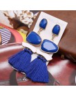 Długie wypadania dynda frędzle kolczyki w stylu Vintage kobiety Tassel kolczyki 9 kolorów Boho oświadczenie marka biżuteria kobi
