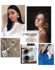 17KM New Gold Korean Earrings 2019 For Women Lover Fashion Drop Round Heart Dangle Earring Wedding Geometric Jewelry Wholesale