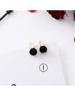 2019 nowy koreański dziewczyna kolczyki czarny geometria Tassel spadek kolczyki dla kobiet moda śliczne biżuteria akcesoria