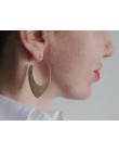 Legenstar 2019 nowych moda młotkiem kolczyk dla kobiet złoty kolor mięso biżuteria stop Geometric shape Hoop kreatywne kolczyki