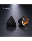 Emmaya marka wyjątkowa moda Two Tone oryginalność geometryczne biżuteria kolczyki dla kobiety urok Wedding Party prezent