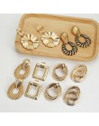 Multicolor metalowe spadek kolczyki dla kobiet w stylu Vintage przesada geometryczne kolczyki czeski kolczyk biżuteria ślubna