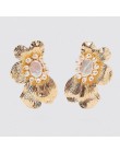 Najlepsza pani moda ZA kropla żywicy kolczyki dla kobiet biżuteria ślubna Boho eleganckie błyszczące zwisają kreatywne kolczyki 