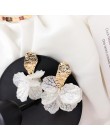 2019 hot moda biżuteria elegancki wielowarstwowe kolczyki tassel biały liść wakacje dla dziewczyn prezent dla kobiety