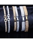 Liuyuwei moda cyrkonia bransoletka tenisowa i bransoletka złoty zawieszka srebrna bransoletka dla kobiet biżuteria ślubna dla no