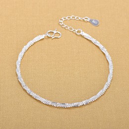 Darmowa wysyłka najwyższej jakości hurtownie srebrny bransoletki 925 mody bransoletki grzywny bransoletka mody