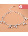 925 Sterling srebrny kwiat gwiazda Charm bransoletka dla kobiet dziewczyny luksusowa marka serce słodkie łańcuszek na kostkę biż
