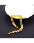 DIEZI wykwintne luksusowe Roman kryształ bransoletka dla kobiet prezent ślubny koreański Rose złoty i srebrny łańcuszek bransole
