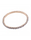 L003 CZ kryształ bransoletka bransoletka Stretch Bling pojedynczy wiersz dżetów bransoletki dla kobiet elastyczność prezent ślub