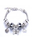 Bransoletka biżuteria 6 kolorów srebrny Lobster klamra wąż łańcuch bransoletki bransoletka z paciorkami dopasowana biżuteria mot