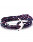 Hurtownie lato styl Nylon Rope Chain & Link bransoletki popularne biżuteria kotwica bransoletki dla kobiet mężczyzn 2018 gorąca 