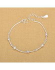 Wysokiej jakości srebrny wąż łańcuch biżuteria bransoletka 925 Sterling Silver duży małe koraliki bransoletki z koralików 2018