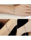 Moda chain & link bransoletki dla kobiet kryształ wysokiej jakości bransoletki 925 bransoletki ze srebra wysokiej próby bransole