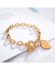 Nowa moda Titanium stalowa Chain & Link kobiet bransoletki biżuteria O-łańcuch miłość biblii w księdze przysłów 4:23 bransoletka
