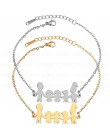 UZone marki amulet ze stali nierdzewnej bransoletki bransoletki dla rodzina kobiety mężczyźni tata córka syn złoty kolor biżuter