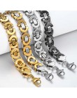 Davieslee bizantyjski łańcuch bransoletka dla mężczyzn złoty srebrny czarny ze stali nierdzewnej bransoletki męskie biżuteria hu