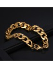 CACANA łańcuch ze stali nierdzewnej bransoletki dla mężczyzn kobiety złoto srebro kolor dla wisiorek 2.3NK nie znikną biżuteria 