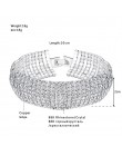 Mecresh kryształowe ślubne bransoletki dla kobiet Rhinestone afryki druhna Pulseira 2019 na ślub bal biżuteria prezent na boże n