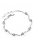 Moda Cubic cyrkon kryształ bransoletka dla kobiet 2017 najnowszy miłość prezent w stylu Vintage posrebrzane bransoletka bransole