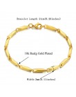 Grube męskie ręcznie łańcuch bransoletki mężczyzn sprzedaż hurtowa Bijoux srebrny/złoty kolor Chain Link bransoletka dla mężczyz