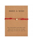 Karta życzeń regulowane ręcznie tkane liny bransoletka Femme minimalistyczny serce korona okrągły ciąg Ehthic bransoletka moda k