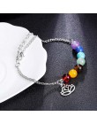 Sprzedaż hurtowa mężczyźni kobiety 7 Chakra bransoletki bransoletki kolory mieszane kryształy terapeutyczne kamień czakra Mala s