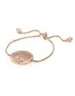 2018 nowy pulseira mujer moda jasny kryształ złoty Charm bransoletki bransoletki dla kobiet drzewo życia regulowana bransoletka 