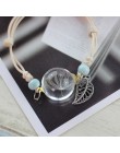 Lidavi nowy Boho Vintage Charm bransoletka ręcznie prawdziwy suchy kwiat szklane kulki splot regulowane bransoletki dla kobiet m