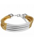 Darmowa wysyłka moda wielowarstwowa bransoletka z wisiorkami przesadzone złoty łańcuch bransoletka Femme wysokiej jakości ręczni