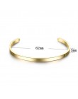 V. YA moda proste grawerowana bransoletka dla mężczyzn i kobiet dostosowane bransoletka różowe złoto/złoto/srebrny ze stali nier