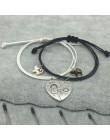 Nowa moda para bransoletka szwy serce bransoletki kobiety Cute Cat wisiorek romantyczny walentynki prezent dla miłośników