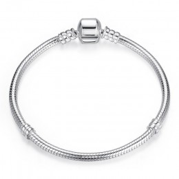 Luksusowe 100% 925 Sterling Silver oryginalny 3 style bransoletki i łańcuszki na rękę bransoletka dla kobiet Fit DIY Charm pacio