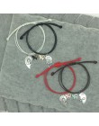 Nowa moda para bransoletka szwy serce bransoletki kobiety Cute Cat wisiorek romantyczny walentynki prezent dla miłośników