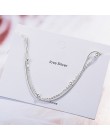 Nowy podwójny-deck bransoletka i bransoletka regulowana bransoletka Mujer Charm 925 srebro bransoletka dla kobiet biżuteria ślub
