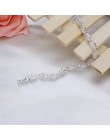 Piękny elegancki 925 srebro bransoletka bransoletki i łańcuszki na rękę bransoletka dla kobiet Lady moda biżuteria